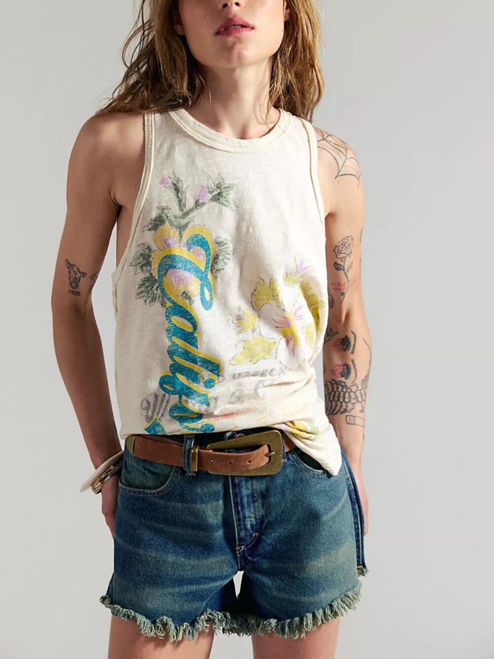 FREE PEOPLE We The Free Rosie Graphic Tank / Tofu Combo - Picture 2 of 9